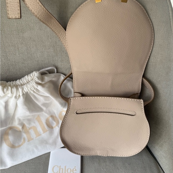Chloe Taupe Leather Crossbody Bag - Picture 3 of 6